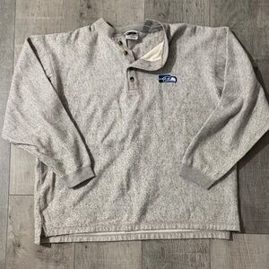 Seattle Seahawks Gray Henley Shirt